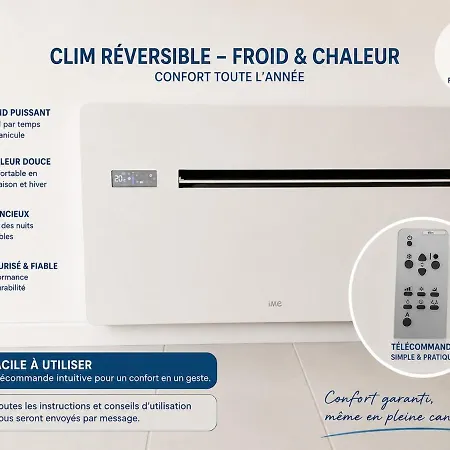 Appartement La Cinema Climatisee Et Parking Prive Neuilly-Saint-Front